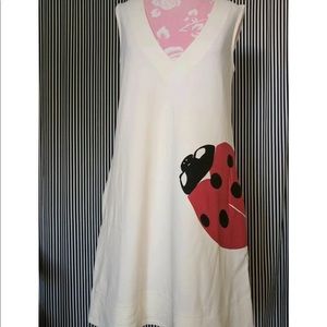 Diane Von Furstenberg Ivory LadyBug dress.